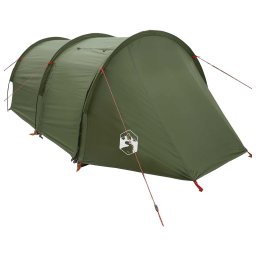vidaXL Tunneltent 410 x 175 x 105 cm Olijfgroen Polyester en staal