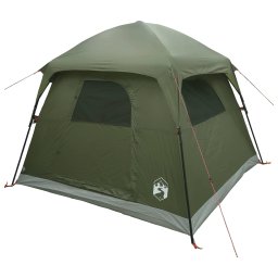 vidaXL Huisje Tent Olijfgroen 244 x 213 x 183 cm Polyester en staal