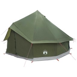 vidaXL Tipi Tent 6-persoons Legergroen Polyester en staal