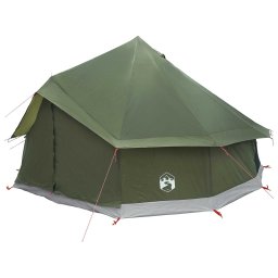 vidaXL Tipi Tent 8-persoons Legergroen Polyester en staal