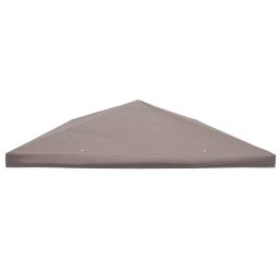 vidaXL Paviljoenhoes 300 x 300 cm Taupe Polyester en staal