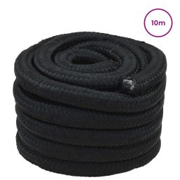 vidaXL Boottouw 4 mm 10 m Zwart