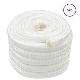vidaXL Boottouw 4 mm 5 m Wit