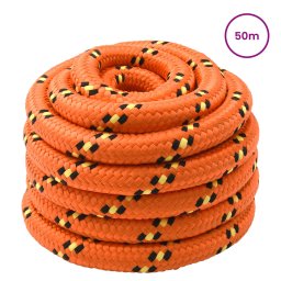 vidaXL Boottouw 3 mm 50 m Oranje