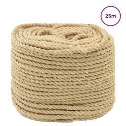 vidaXL Boottouw 5 mm 25 m Naturel