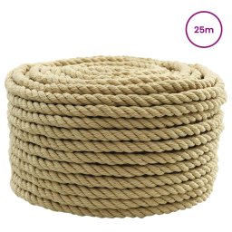 vidaXL Boottouw 12 mm 25 m Naturel