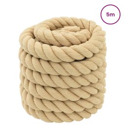 vidaXL Boottouw 6 mm 5 m Naturel