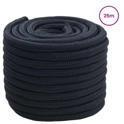 vidaXL Boottouw 2.5 mm 25 m Koninklijk Blauw Polyester