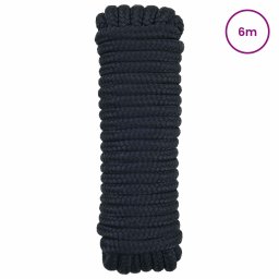 vidaXL Boottouw 14 mm 6 m Koninklijk Blauw Polyester