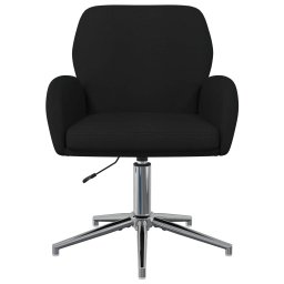 vidaXL Draaischrijfstoel 54 x 58 x 90 cm Zwart Stof