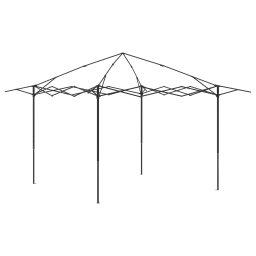 vidaXL Paviljoen zonder Zijwand 4 x 4 m Crème en bruin