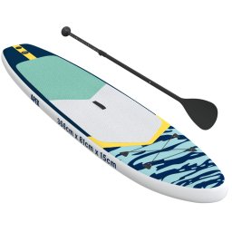 vidaXL Opblaasbaar Stand Up Paddle Board APEX 366 x 81 x 15 cm Blauw