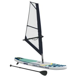 vidaXL Opblaasbaar SUP Board met Zeil APEX 330 x 76 x 15 cm Blauw