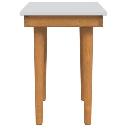 vidaXL Henktafel Kruk FAUSKE Wit 40 x 33 x 45 cm Massief grenenhout