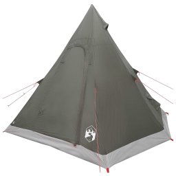 vidaXL 3-persoons Legergroen 185T Polyester met PU Coating