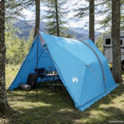 vidaXL Waterdichte Tent Blauw 185T Polyester met PU Coating
