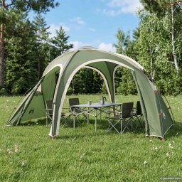 vidaXL Trekkingtent met regenhoes waterdicht 3-persoons Groen
