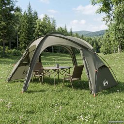 vidaXL Trekkingtent met regenhoes waterdicht 3-persoons Legergroen
