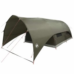 vidaXL Tunnel Tent met Waterdichte Regenhoes 10-persoons Legergroen