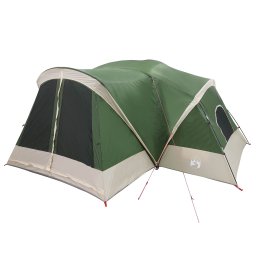vidaXL Trekkingtent met waterdichte regenfly 10-persoons Groen
