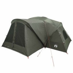 vidaXL Trekkingtent met waterdichte regenfly 10-persoons Legergroen