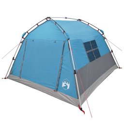 vidaXL Instant Tent Water-resistant 3-persoons Blauw