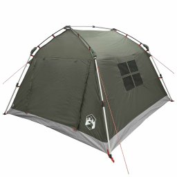vidaXL Instant Tent Water-resistant 3-persoons Legergroen