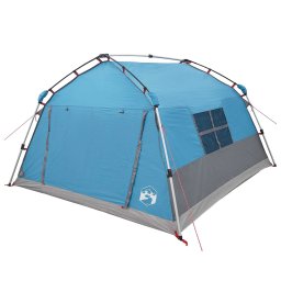 vidaXL Instant Tent Water-resistant 4-persoons Blauw