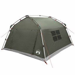 vidaXL Instant Tent Water-resistant 4-persoons Legergroen