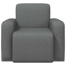 vidaXL Fauteuil Donkergrijs Stof