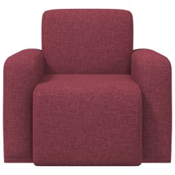 vidaXL Fauteuil Wijnrood Stof