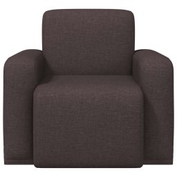 vidaXL Fauteuil Donkerbruin Stof