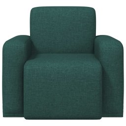 vidaXL Fauteuil Donkergroen Stof
