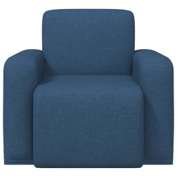 vidaXL Fauteuil Blauw Stof