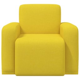 vidaXL Fauteuil Lichtgeel Stof