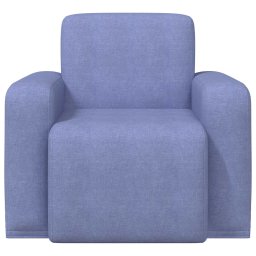 vidaXL Fauteuil Jeans Blauw Stof