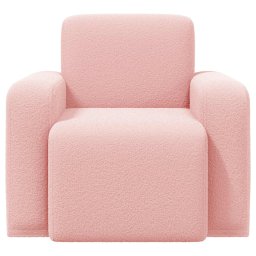 vidaXL Fauteuil Roze Bouclé