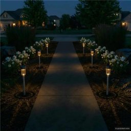 vidaXL Buitenzonne-lampen met grondpin 6 st Warmwit 29,5 cm