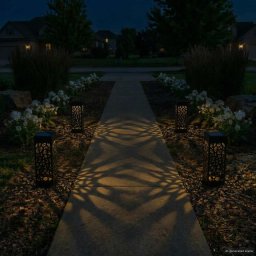 vidaXL Buitenzonne-lampen met grondpin 4 st Warmwit 29 cm PP