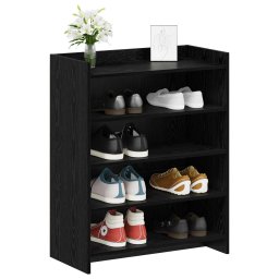 vidaXL Schoenenkast Zwart eiken 73,5 x 36 x 92 cm Bewerkt hout