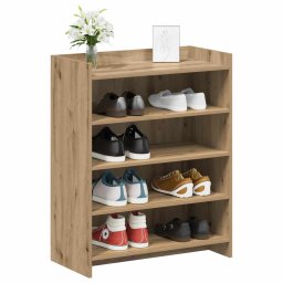 vidaXL Schoenenkast 73,5 x 36 x 92 cm Bewerkt hout Artisanaal eiken