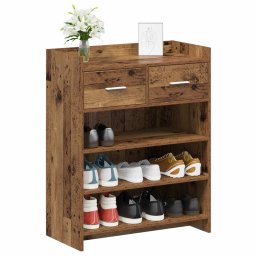 vidaXL Schoenenkast 73,5 x 36 x 92 cm Bewerkt hout Oud hout