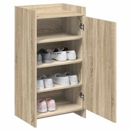 vidaXL Schoenenkast Sonoma Eiken 48 x 36 x 92 cm Bewerkt hout