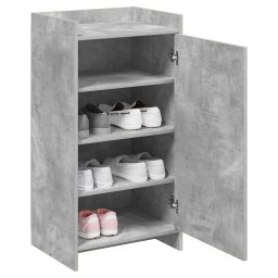 vidaXL Schoenenkast met opslag Betongrijs 48 x 36 x 92 cm Bewerkt hout