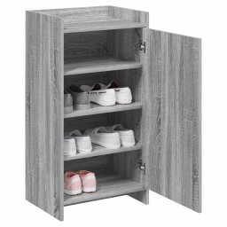 vidaXL Schoenenkast Grijs Sonoma 48 x 36 x 92 cm Bewerkt hout