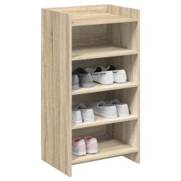 vidaXL Schoenenkast Sonoma Eiken 48 x 36 x 92 cm Bewerkt hout