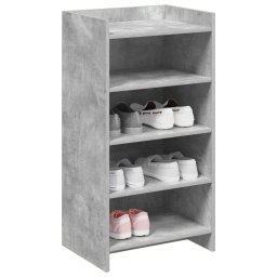 vidaXL Schoenenkast met opslag Betongrijs 48 x 36 x 92 cm Bewerkt hout