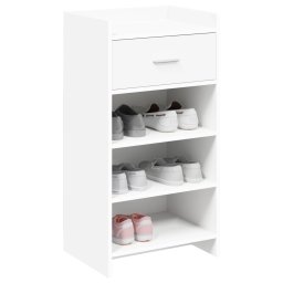 vidaXL Schoenenkast met lade Wit 48 x 36 x 92 cm Bewerkt hout