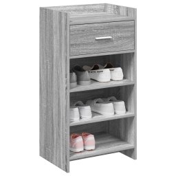 vidaXL Schoenenkast met lade Grijs Sonoma 48 x 36 x 92 cm Bewerkt hout