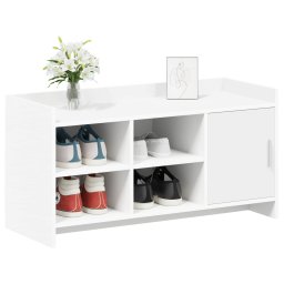 vidaXL Schoenenkast 100 x 39,5 x 51 cm Bewerkt hout Wit